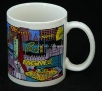 LAS VEGAS Sky Line Strip Hotels Attractions Coffee Mug